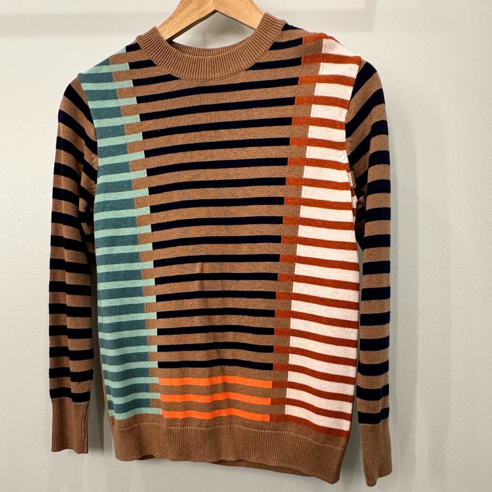 ANTHROPOLOGIE NWT Striped Sweater - Tan XSP